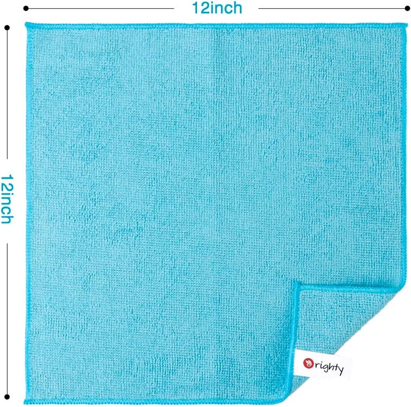 Orighty Microfiber Cleaning Cloth Pack of 12, Microfiber Towels for Cars, Highly Absorbent Car Cleaning Supplies, Lint Free Cloths Clean Rags for Car Care, House, Kitchen, 12x12 inch - Image 5